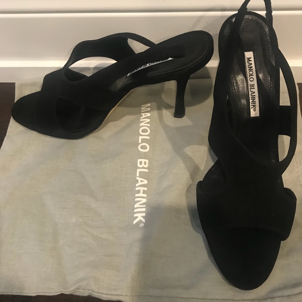 100% authentic Manolo Blahnik Black Heels